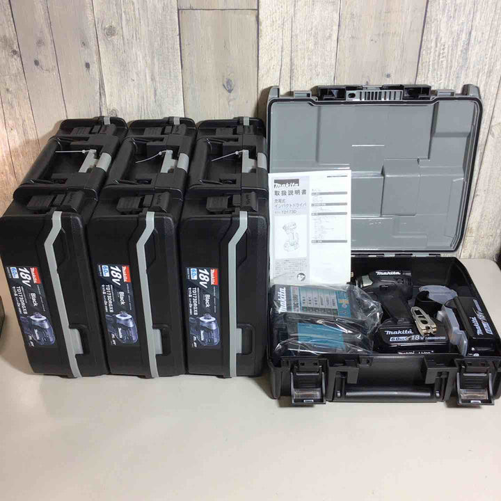 【未使用品】 マキタ makita コードレス インパクトドライバー TD173DRGXB 4台 フルセット インパクト ブラック 黒 純正 純正品 充電式 【戸田店】