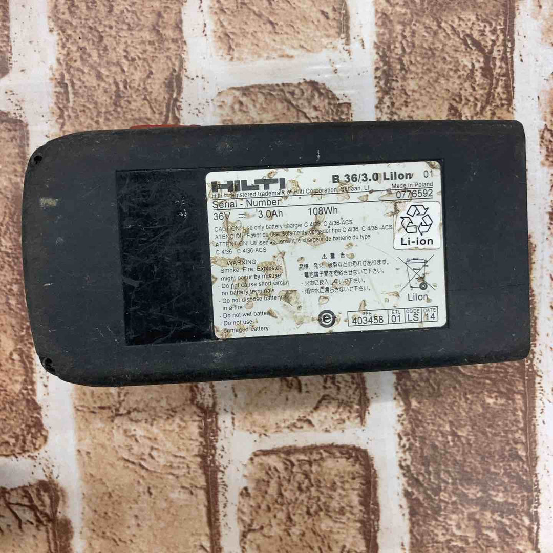 ◇ヒルティ(HILTI)  コードレス集じんハンマドリル TE6-A36 DRS【所沢店】