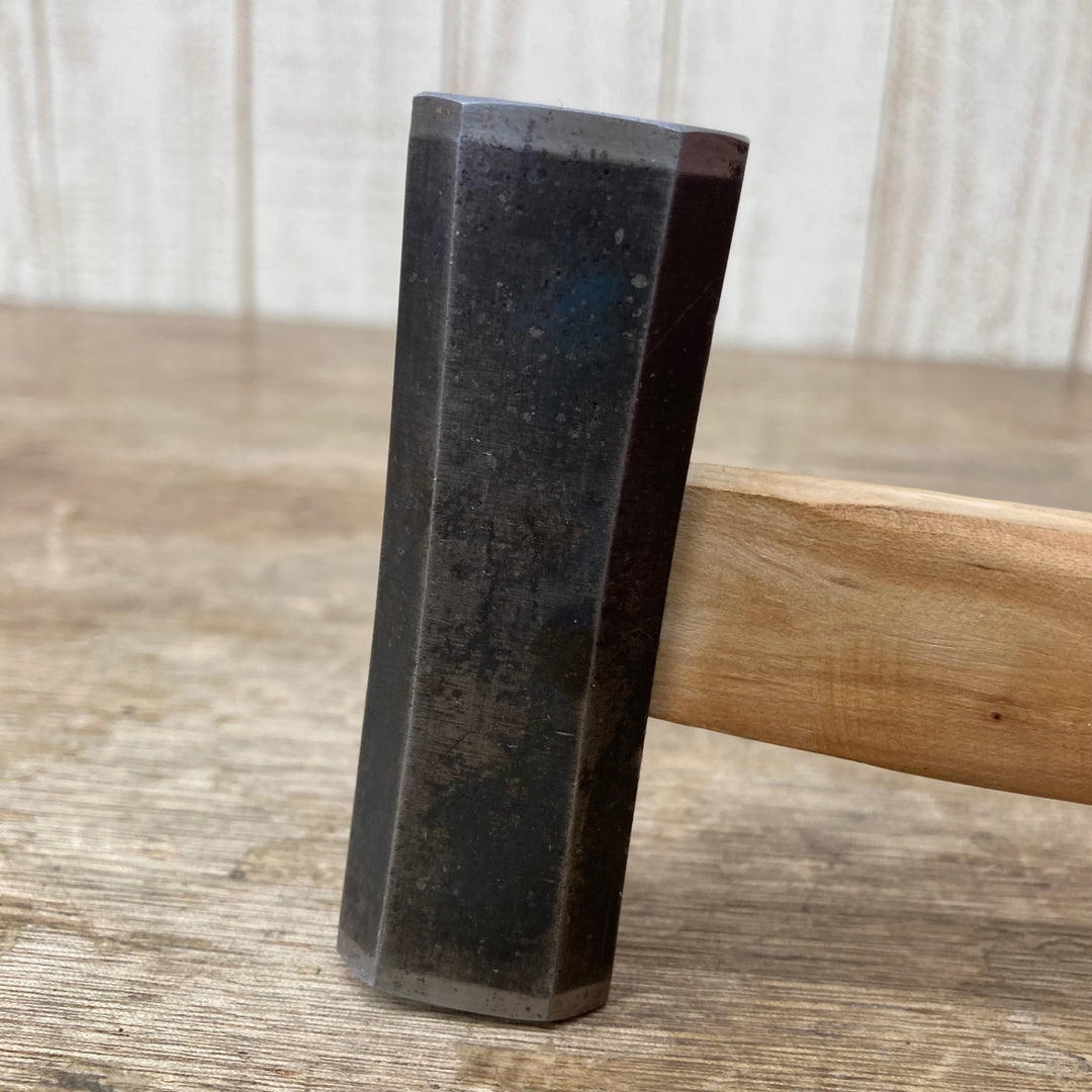【中古美品】　「正行」銘 八角玄能 400g 100匁？ グミの木柄 玄翁 ハンマー 和工具 大工道具【柏店】