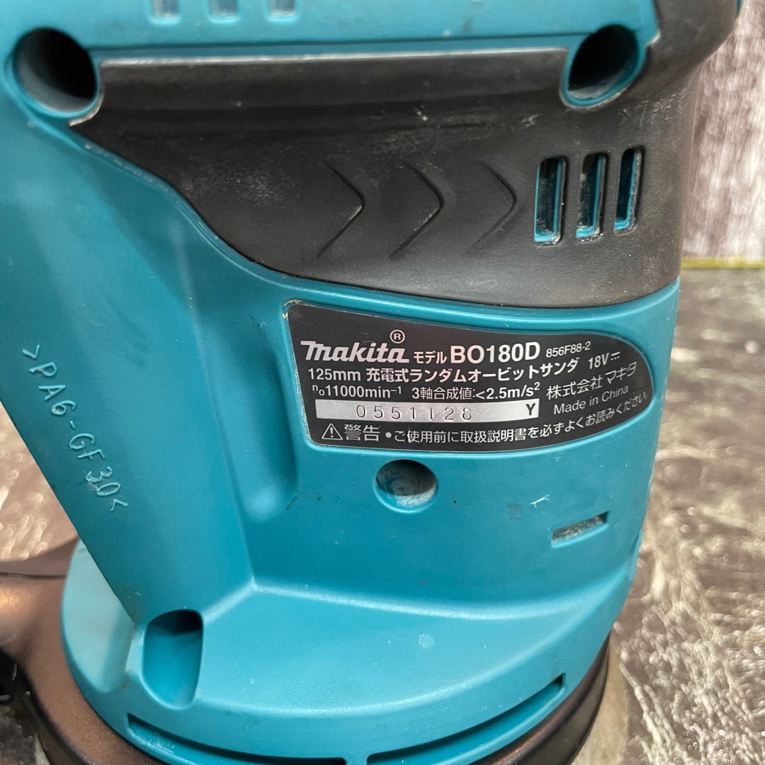 ★マキタ(makita) コードレスランダムオービットサンダ BO180DZ【八潮店】