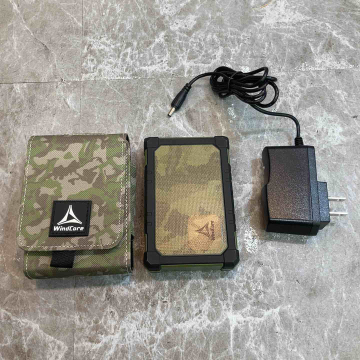【中古品】WindCore ウィンドコア 空調服用バッテリー WBA3700 カバー,ACアダプタ付【八潮店】