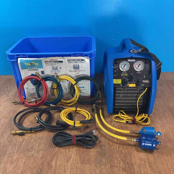 ◇タスコ(TASCO) フロンガス回収機 TA110X 回収能力 220 グラム※通電のみ確認  付属品あり【岩槻店】