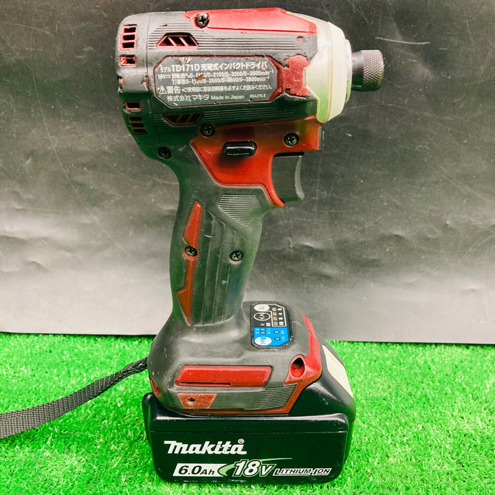 【中古・バッテリ付き！】 マキタ makita  18V コードレスインパクトドライバー TD171DZAR 【桶川店】