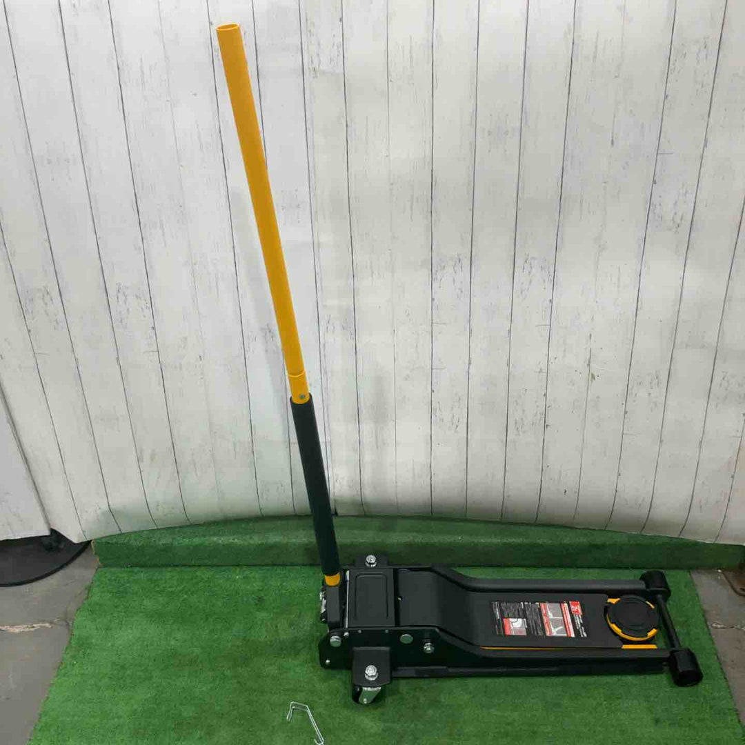 【店頭受取り限定】メルテックプラス 2t油圧超低床ガレージジャッキ エクストラハイリフト 最高値/最低値 615/75mm ツインピストン ラバー付 MeltecPlus MP-20T 動作確認済【川口店】