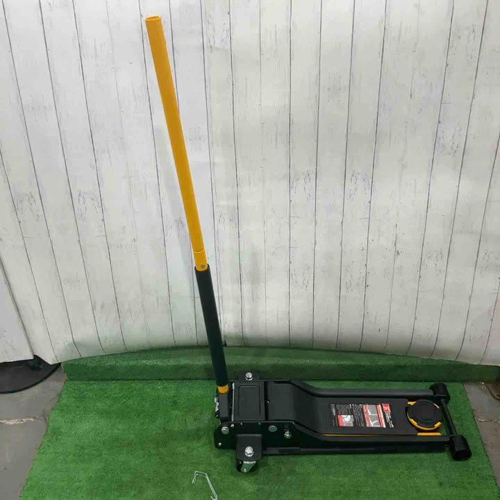 【店頭受取り限定】メルテックプラス 2t油圧超低床ガレージジャッキ エクストラハイリフト 最高値/最低値 615/75mm ツインピストン ラバー付 MeltecPlus MP-20T 動作確認済【川口店】