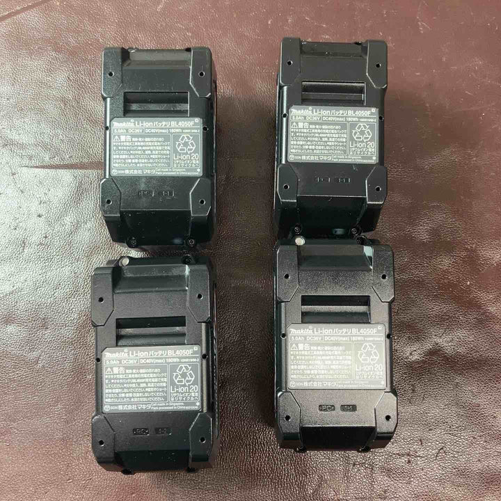 【未使用(店頭展示品)】マキタ(makita) リチウムイオンバッテリー 40Vmax/5.0Ah BL4050F 4個セット 展示品使用有【東大和店】