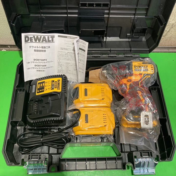 DEWALT　18V ドリルドライバー DCD708P2【町田店】