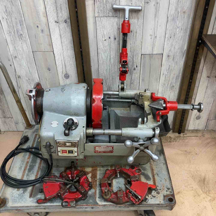 【中古品/店頭受取り限定】レッキス(REX) ねじ切り機 90A3 90AⅢ 旋盤 自動切上ダイヘッド2個付属【東大和店】
