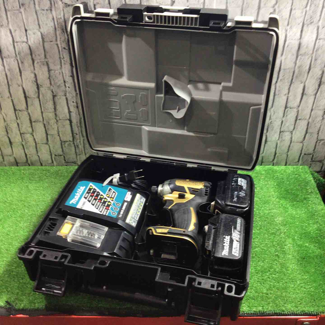 ◇マキタ(makita) コードレスインパクトドライバー 18V ゴールド TD148DSP1 (TD148DRTX) 100周年モデル 動作確認済み【川口店】