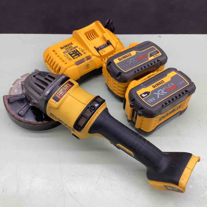 デウォルト(DeWALT) ジスクグラインダ DCG414N-JP バッテリー×2 充電器付 18V 54V 【越谷店】