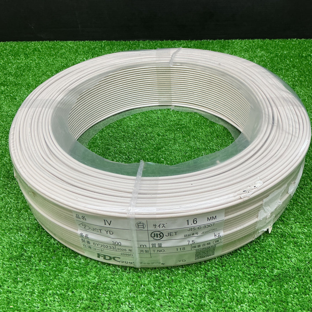【未使用品】フジクラダイヤケーブル FDC IVケーブル 1.6mm 長さ:300m【電材館越谷店】