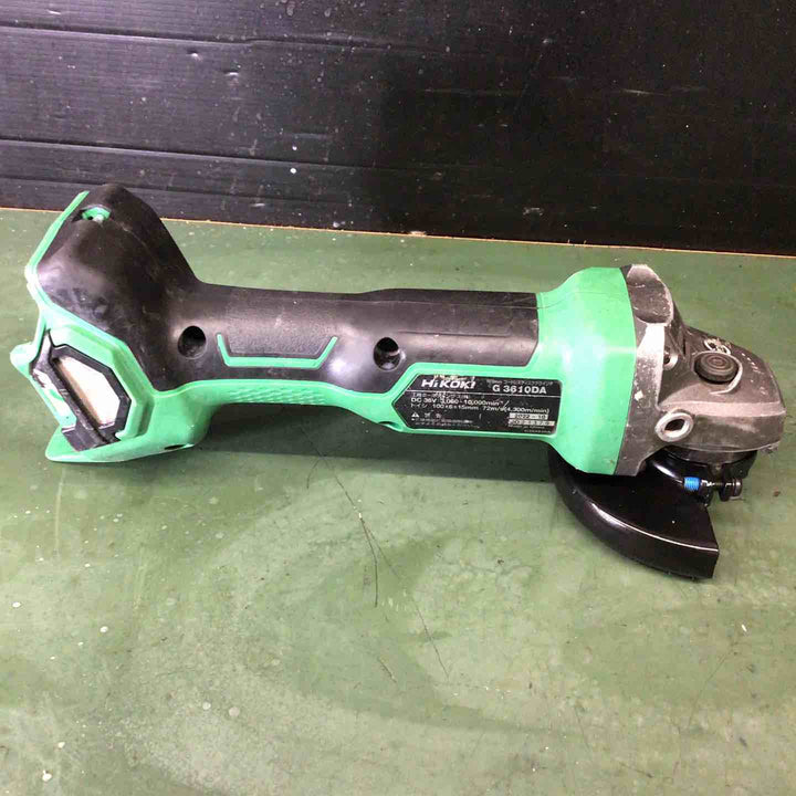 ★ハイコーキ(HIKOKI ※旧:日立工機) 36V 100mmコードレスディスクグラインダ G3610DA(NN)本体のみ【戸田店】