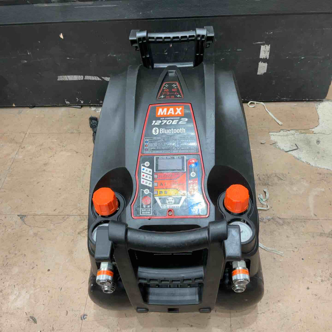 ★マックス(MAX) エアコンプレッサー AK-HH1270E2_ブラック【草加店】
