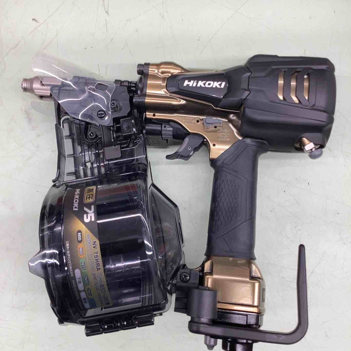 【店頭受取り限定】★ハイコーキ(HIKOKI ※旧:日立工機) 高圧エア釘打ち機 NV75HRA(S)【越谷店】