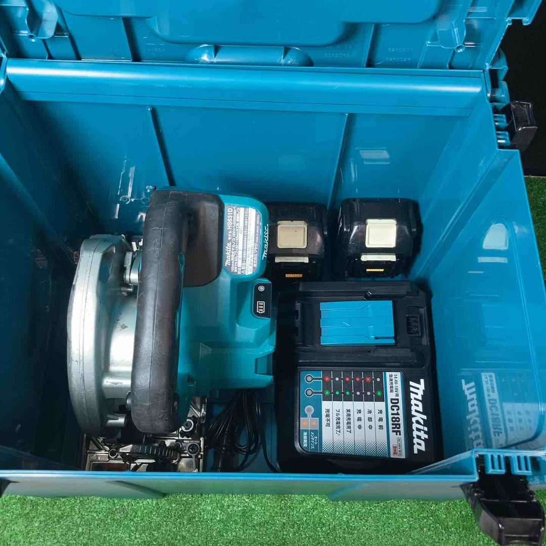 ★マキタ(makita) コードレス丸のこ HS631DRGX 充電器・バッテリー18V6.0Ah×2個付き【岩槻店】