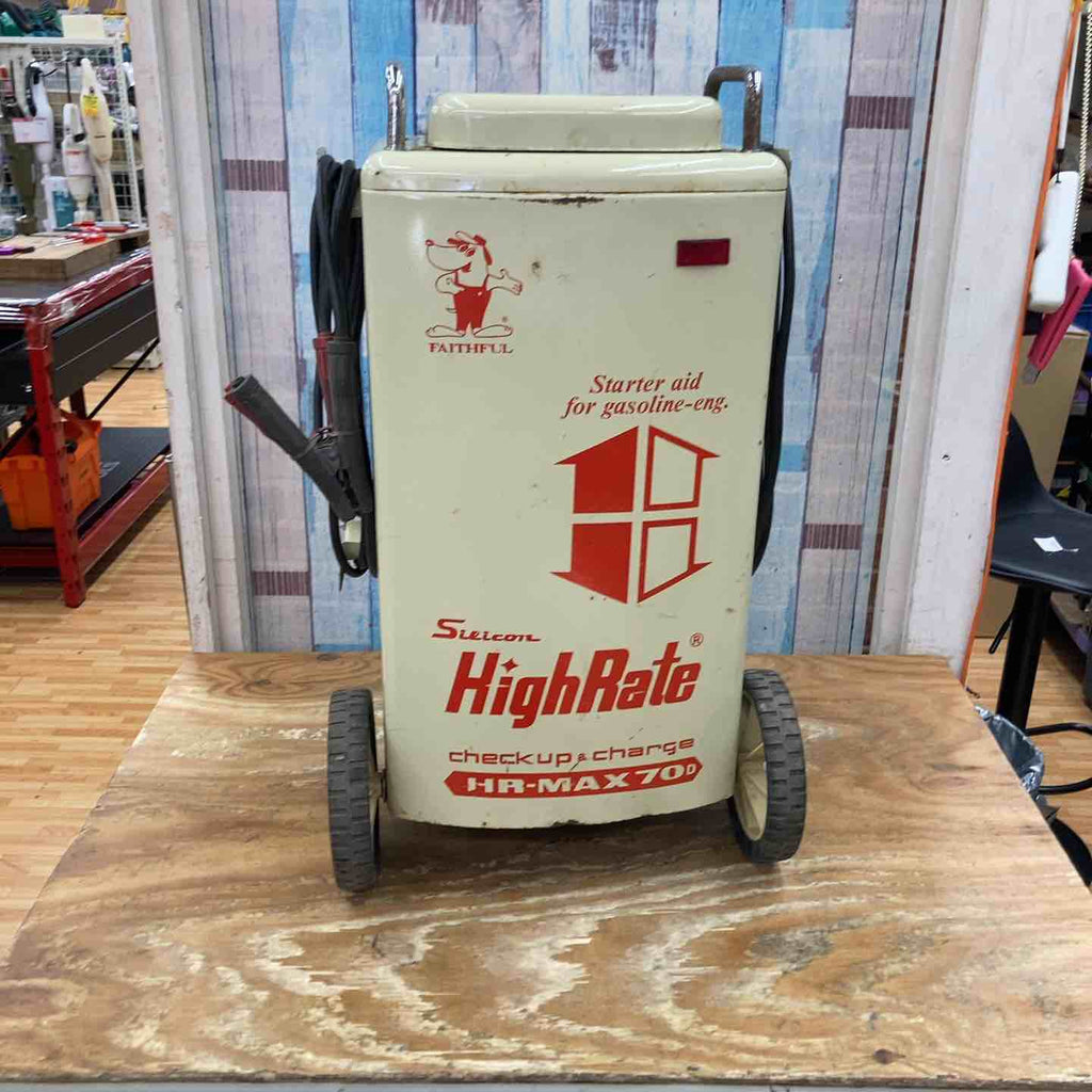 現状品/ 店頭受取り限定】デンゲン シリコン式バッテリ急速充電器 HR 