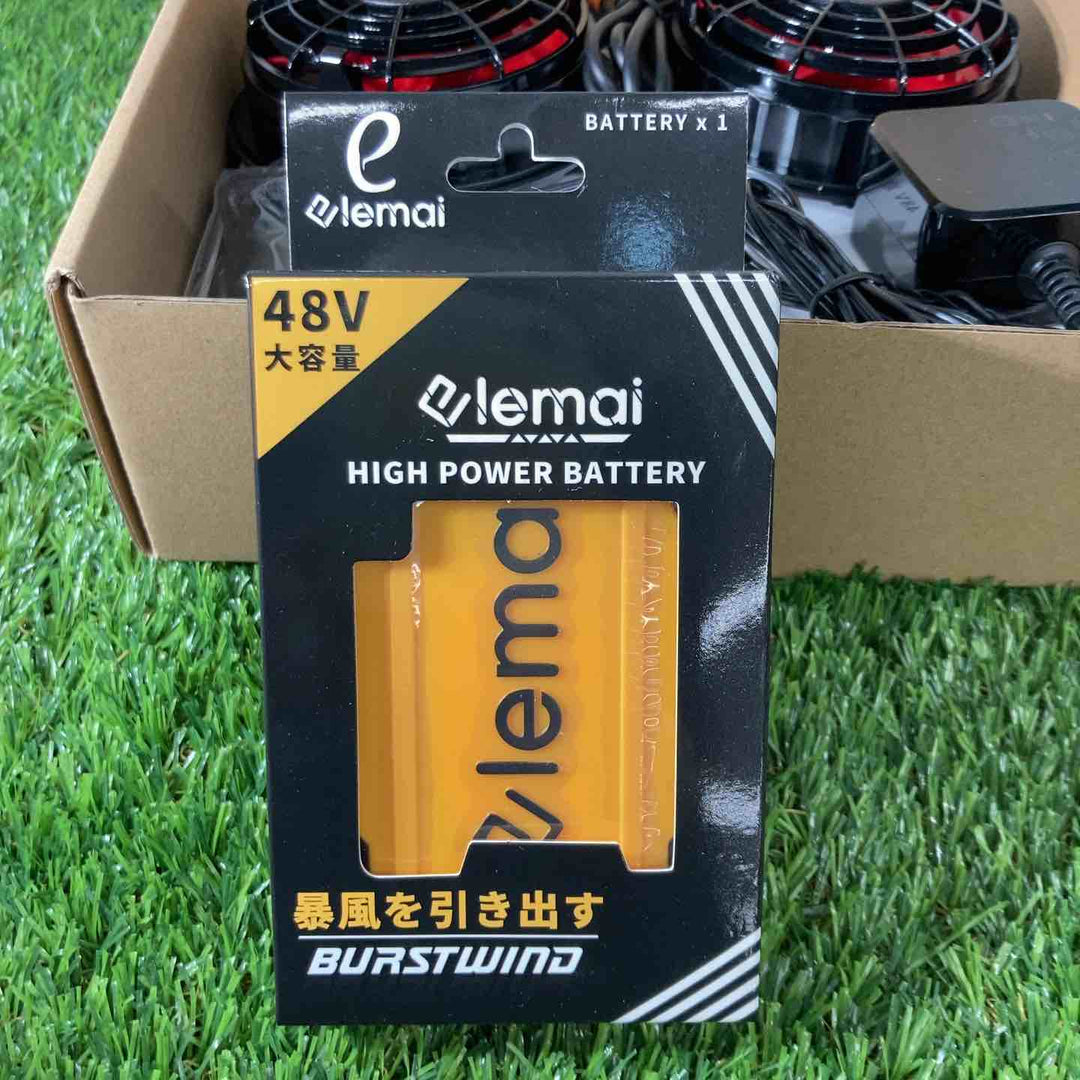 ◇elemaiファン 作業服 ネイビーブルー XLサイズ 【戸田店】