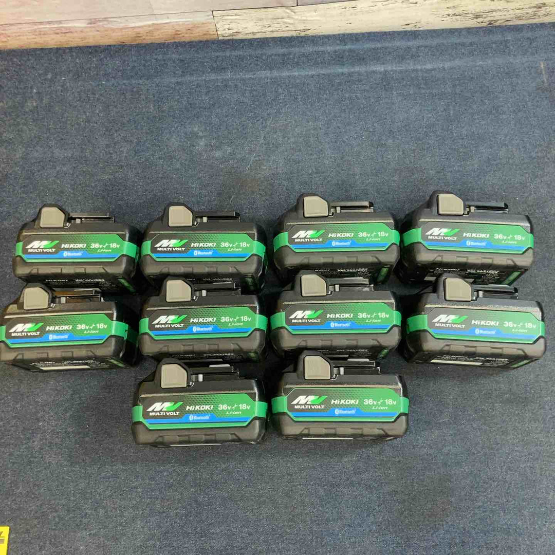 【未使用品】10個セット HIKOKI 36V 2.5Ah リチウムイオンバッテリー Bluetooth内蔵  BSL36A18BX【八潮店】