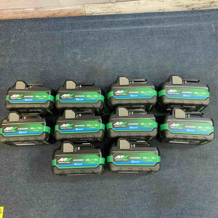 【未使用品】10個セット HIKOKI 36V 2.5Ah リチウムイオンバッテリー Bluetooth内蔵  BSL36A18BX【八潮店】