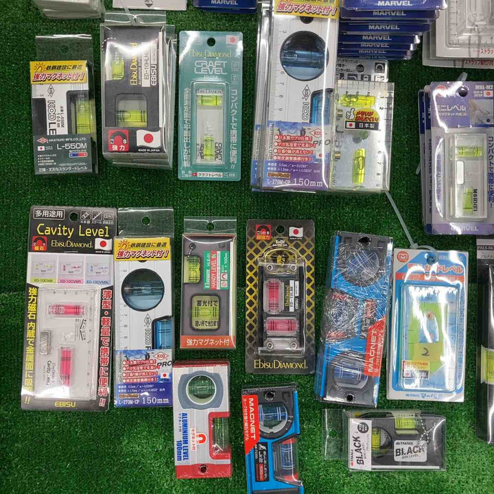 【未使用】水平器143点まとめ(シンワ エビス マーベル 新潟精機など メーカー・サイズ混在) 【桶川店】