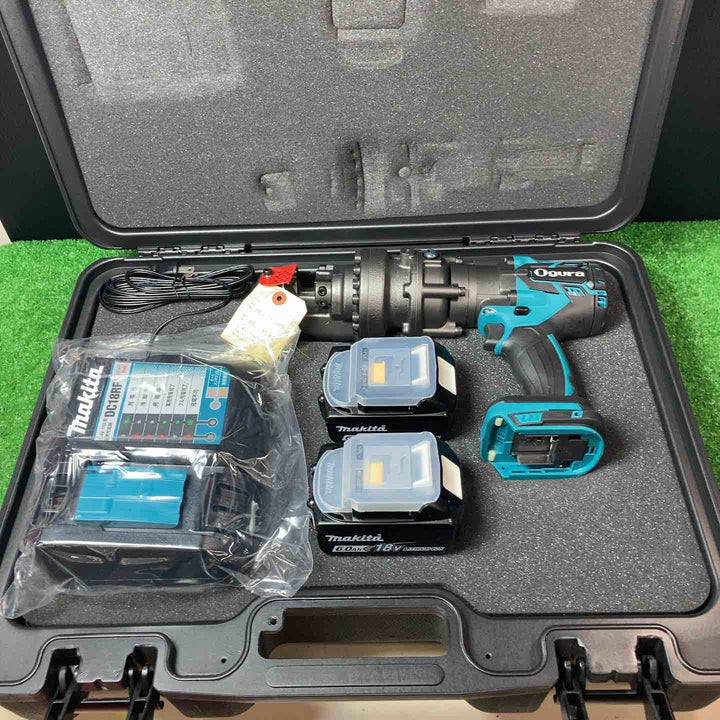 【未使用品(店頭展示品)】オグラ(Ogura) コードレス鉄筋カッター HCC-F1618-SET バッテリー(BL1860B )2個付き【岩槻店】