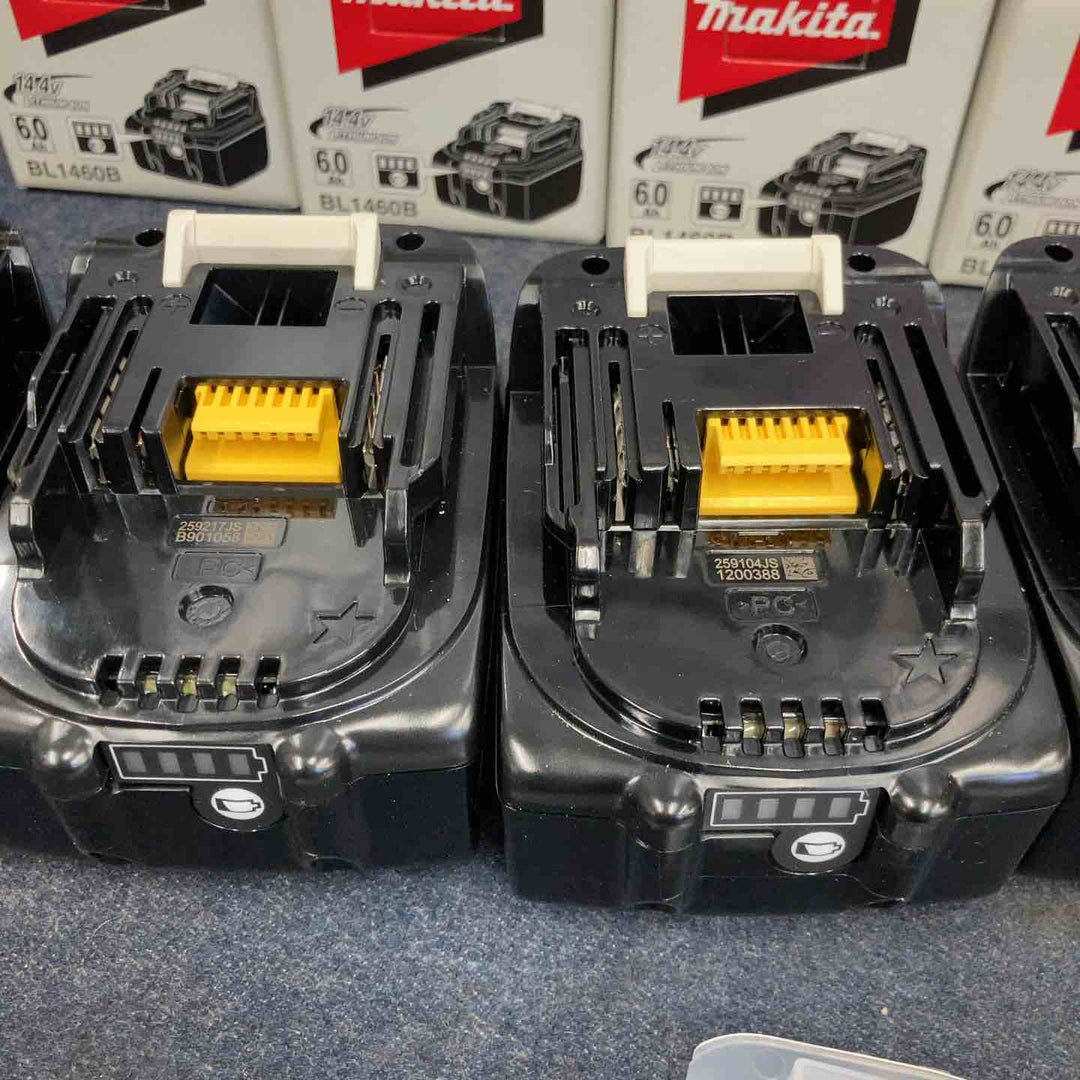 【未使用品】マキタ(makita) リチウムイオンバッテリー 14.4V/6.0Ah BL1460B 5個セット 化粧箱あり【八潮店】