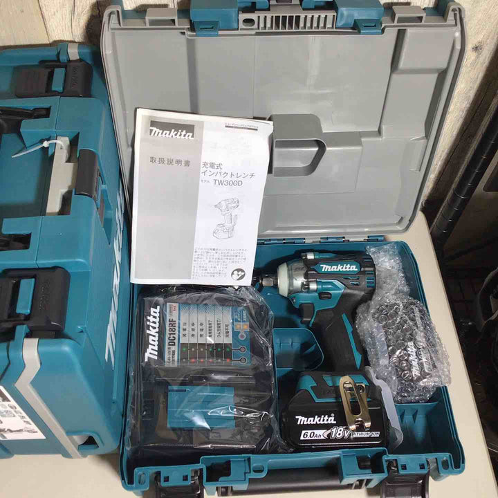 【未使用品】 マキタ makita コードレス インパクトレンチ TW300DRGX 5台 バッテリー&充電器付 フルセット インパクトレンチ 純正 純正品 充電式 18V 【戸田店】