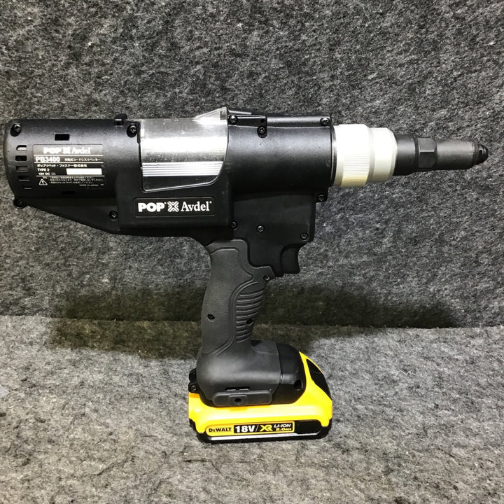 【中古品※※必ず備考をご確認ください※※】DEWALT デウォルト 18V 充電式 コードレスリベッター PB3400 バッテリー1個(2.0Ah) 充電器付【桶川店】