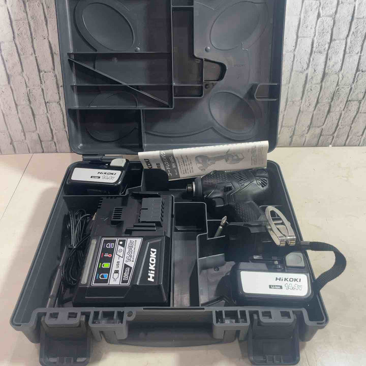 ★ハイコーキ(HIKOKI ※旧:日立工機) コードレスインパクトドライバー WH14DKL(2LSCK)(B) 動作確認済み フルセット【川口店】