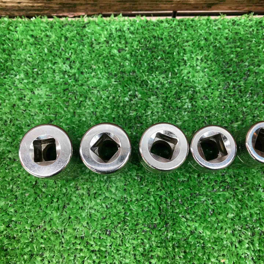 ▲スナップオン(Snap-on)セミディープソケット11点まとめ　FSMS19,18,17,16,15,14,13,12,11,9,8【川越店】
