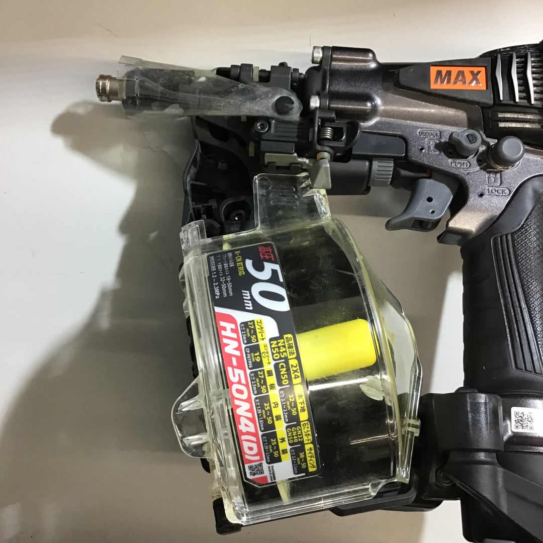 【中古品】★マックス　MAX 高圧エア釘打ち機 HN-50N4(D)-G【戸田店】