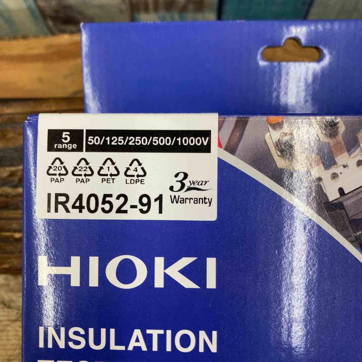 □HIOKI 絶縁抵抗計 IR4052-91 未開封品【柏店】
