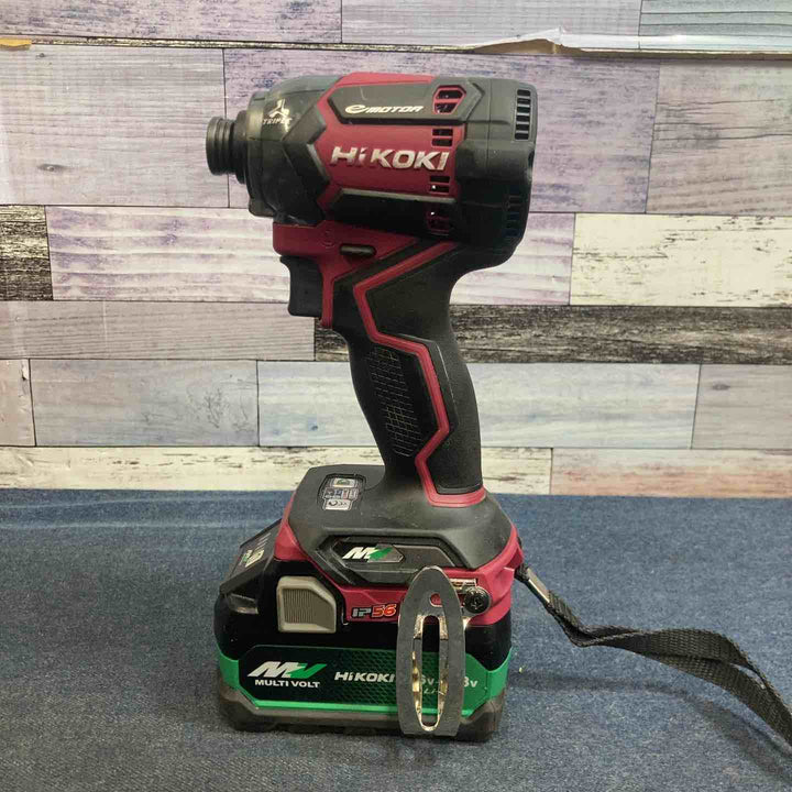 【中古品】★ハイコーキ コードレスインパクトドライバー WH36DC 充電器 バッテリー2個 (BSL36A18Xｘ2個)【八潮店】