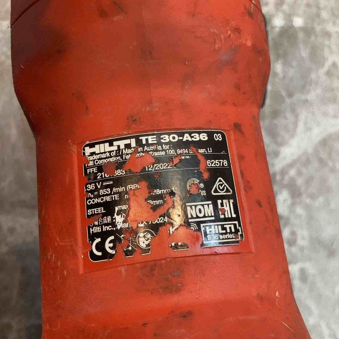 【中古品】★ヒルティ(Hilti) コードレスハンマドリル TE30-A36(本体のみ)【八潮店】