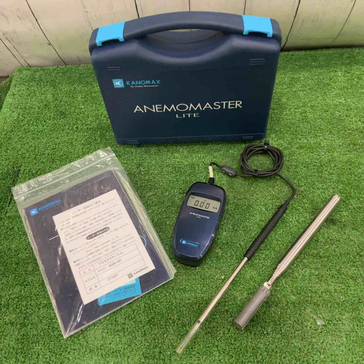 ◇カノマックス(KANOMAX)  携帯型風速計 6006-00 アネモマスターライト ANEMOMASTER LITE (風速・風温)【川口店】