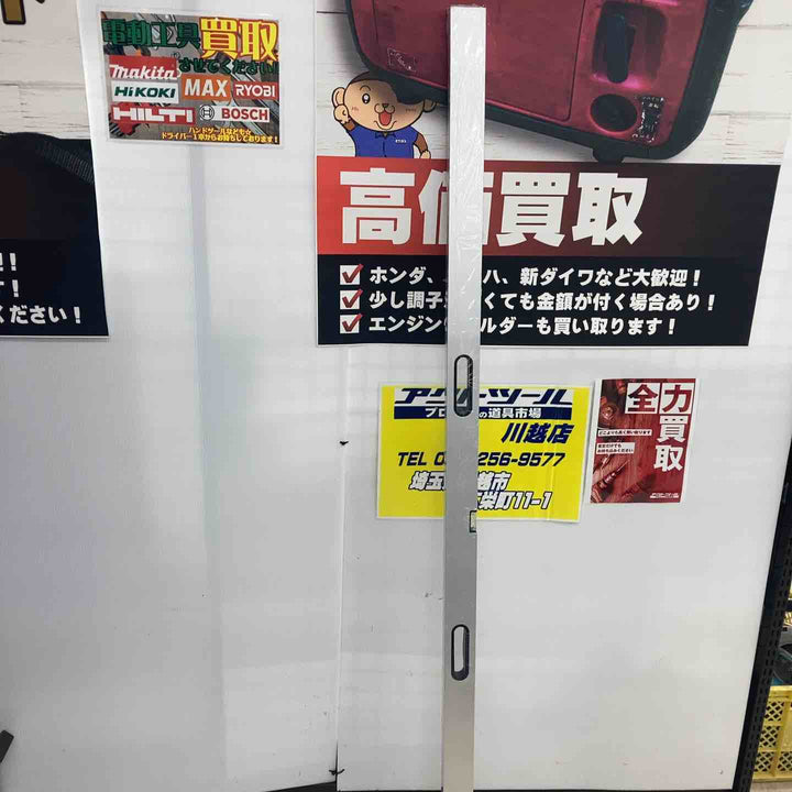 【店頭受取り限定】友定建機 アルミ定規 1800ミリ 握り穴・レベラー付 TAJ-1800HL【川越店】