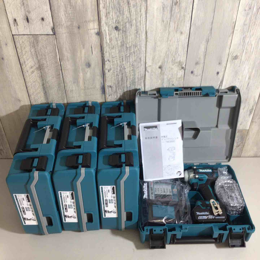 【未使用品】マキタ(makita) コードレスインパクトレンチ TW300DRGX 4台セット バッテリー＆充電器付き【戸田店】