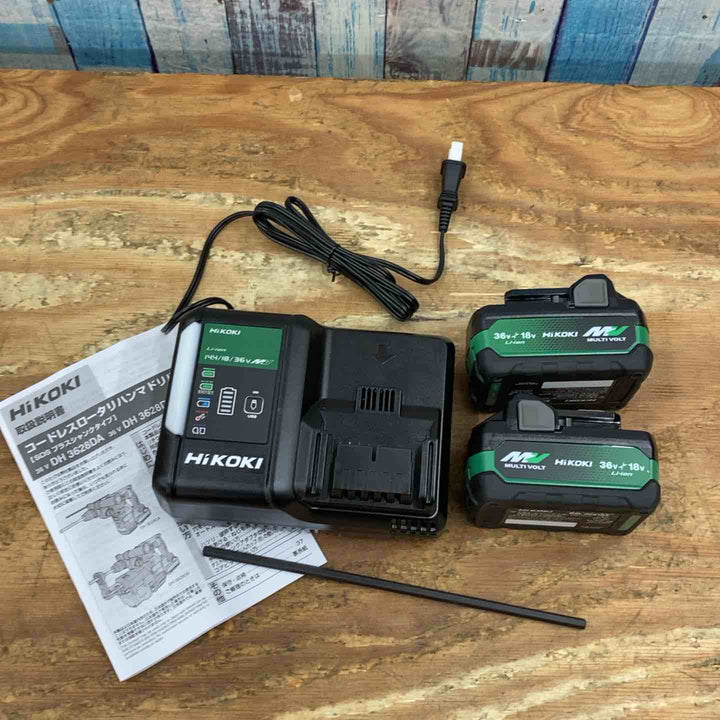 ★ハイコーキ(HIKOKI ※旧:日立工機) コードレスハンマドリル DH3628DA(2XPZ)本体カラー：黒【柏店】