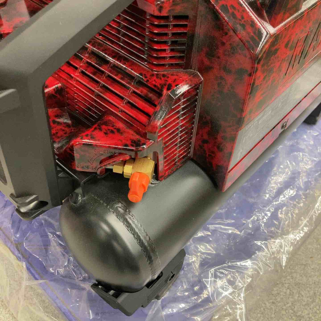 ★限定色★ マックス(MAX) 高圧4口 エアコンプレッサー AK-HH1310E ジュラシックレッド【八潮店】