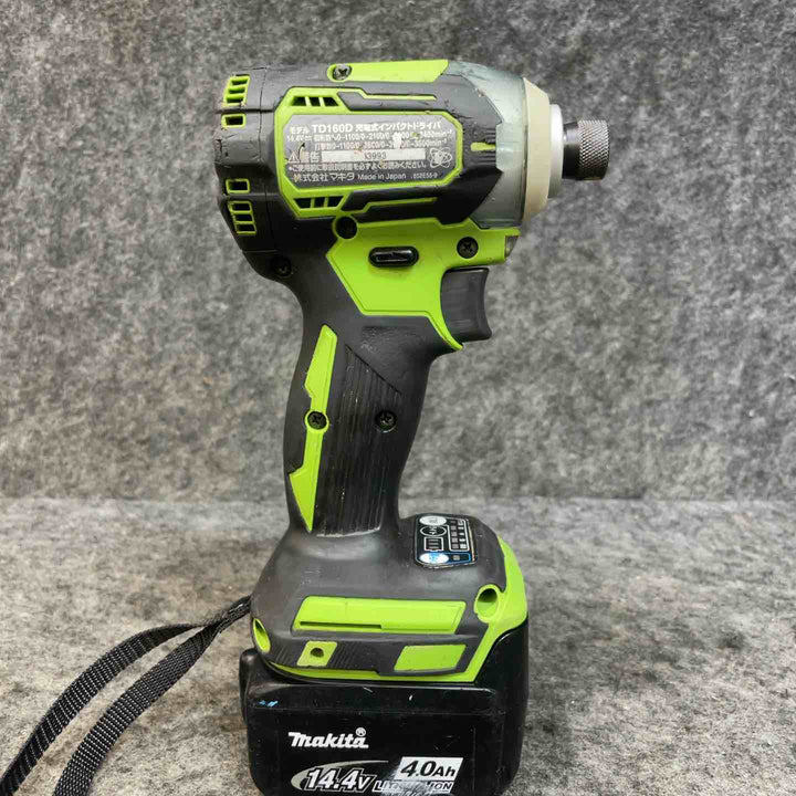 【希少色ライムグリーン】マキタ(makita) コードレスインパクトドライバー TD160DRFXL【桶川店】