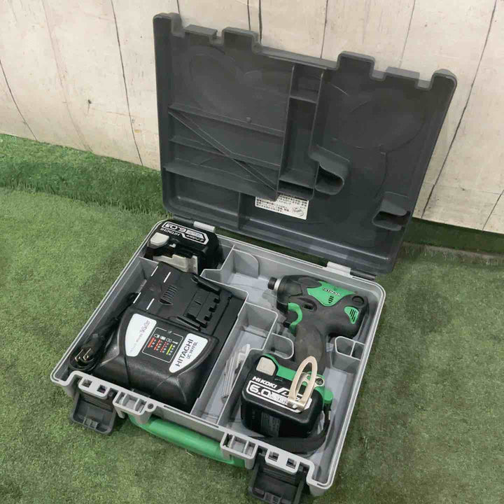 ★ハイコーキ(HIKOKI ※旧:日立工機) コードレスインパクトドライバー WH14DSL2(2LSCK)(L) 14.4V 動作確認済【川口店】