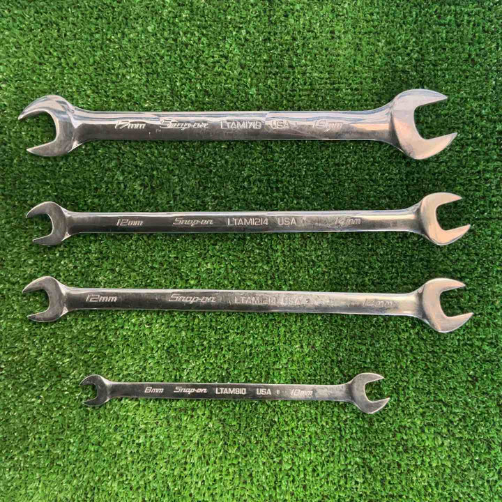 スナップオン(Snap-on)　薄口・両口スパナ　4本セット　LTAM810・1214×2・1719　【草加店】