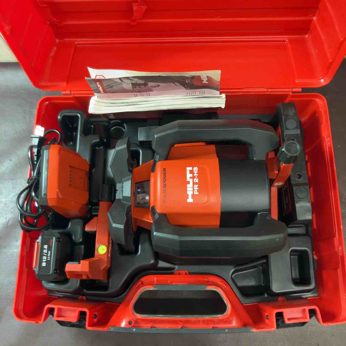 中古美品】ヒルティ(Hilti) コードレス回転レーザー PR 2-HS A12 受光