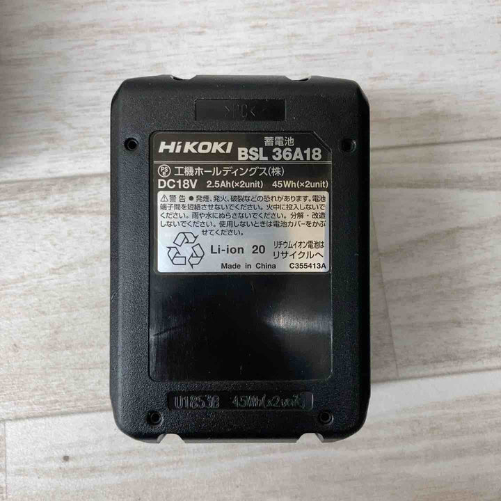 【中古品】ハイコーキ(HIKOKI ※旧:日立工機) コードレス丸のこ C18DBL(LXPK) マルチボルトシリーズ セット【柏店】