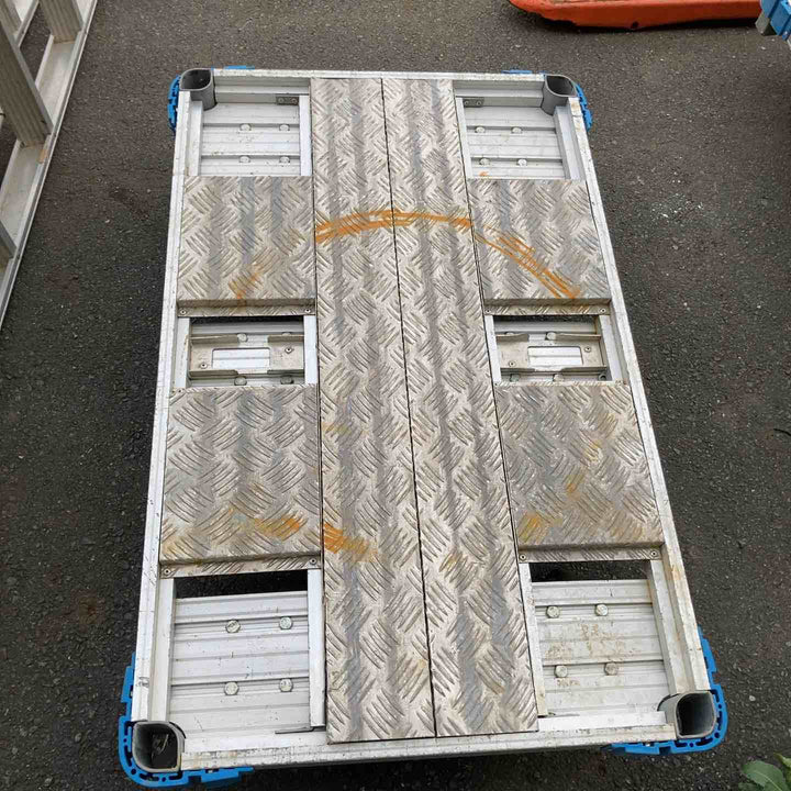 【店頭受取り限定】アルミ製 6輪台車 最大積載質量1t 1000kg 大型台車 A6-JTC-N【八潮店】