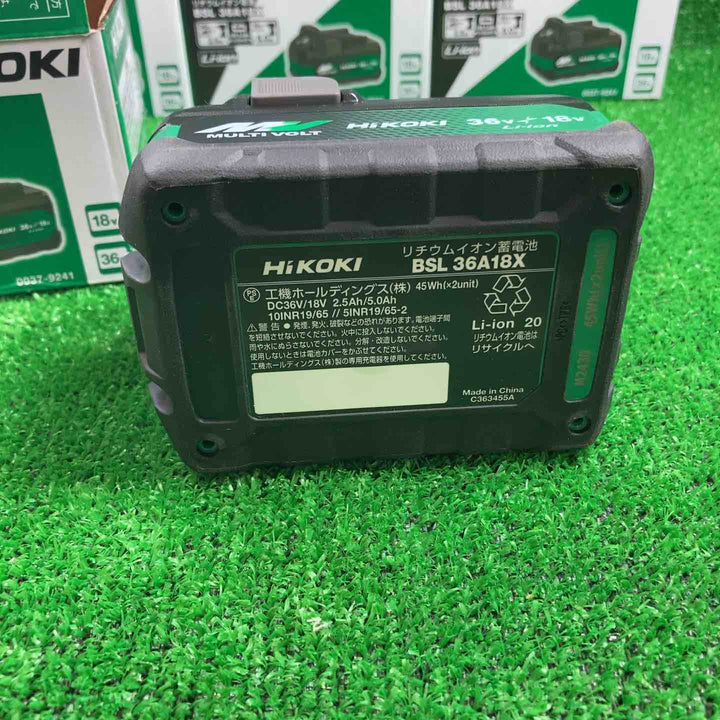 ★ハイコーキリチウムイオンバッテリー 36V/2.5Ah BSL36A18X　　10個セット【川崎店】