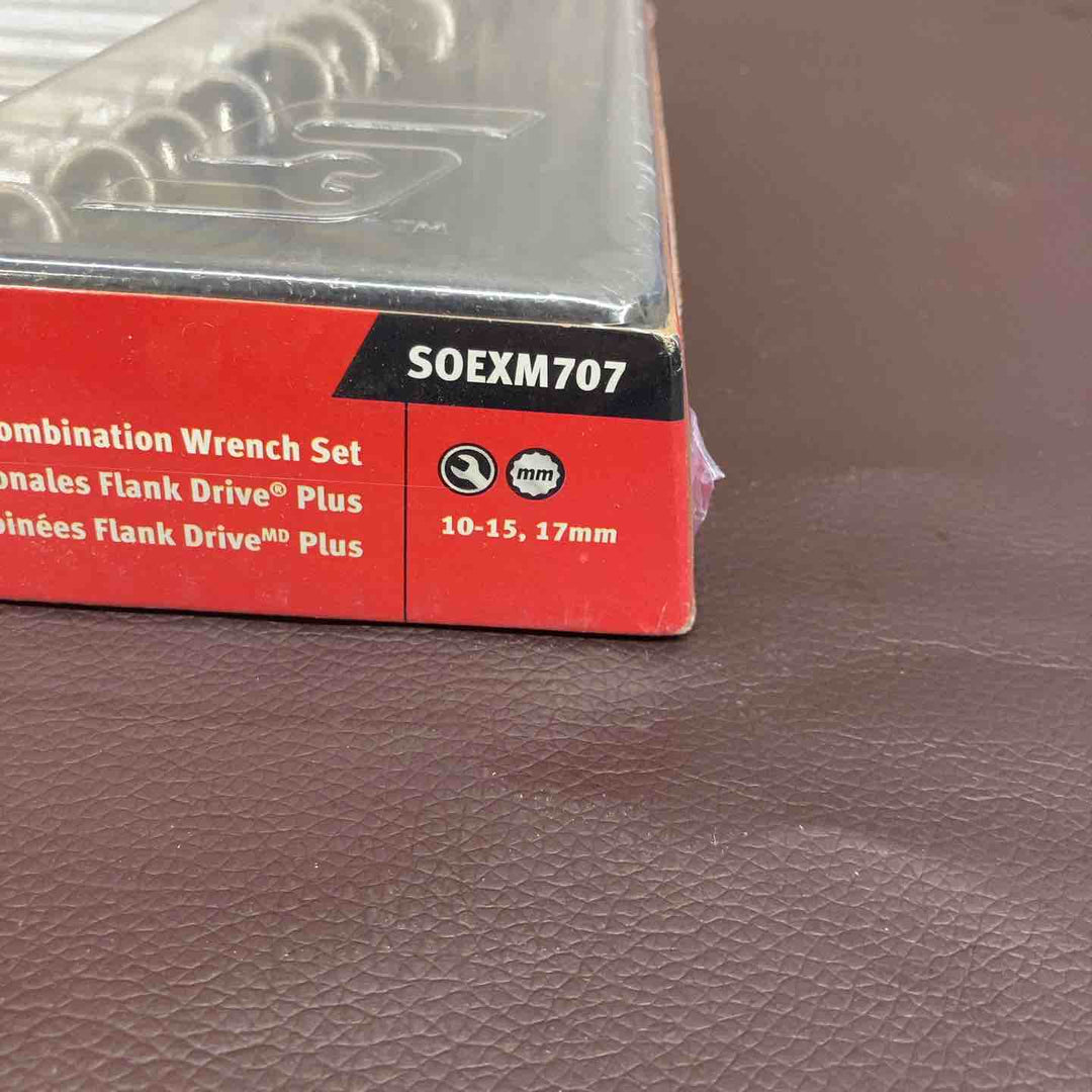 【未使用品(店頭展示品)】 スナップオン(Snap-on) コンビネーションレンチ セット ミリサイズ 【並行輸入】 SOEXM707 未開封 ブランド 【東大和店】