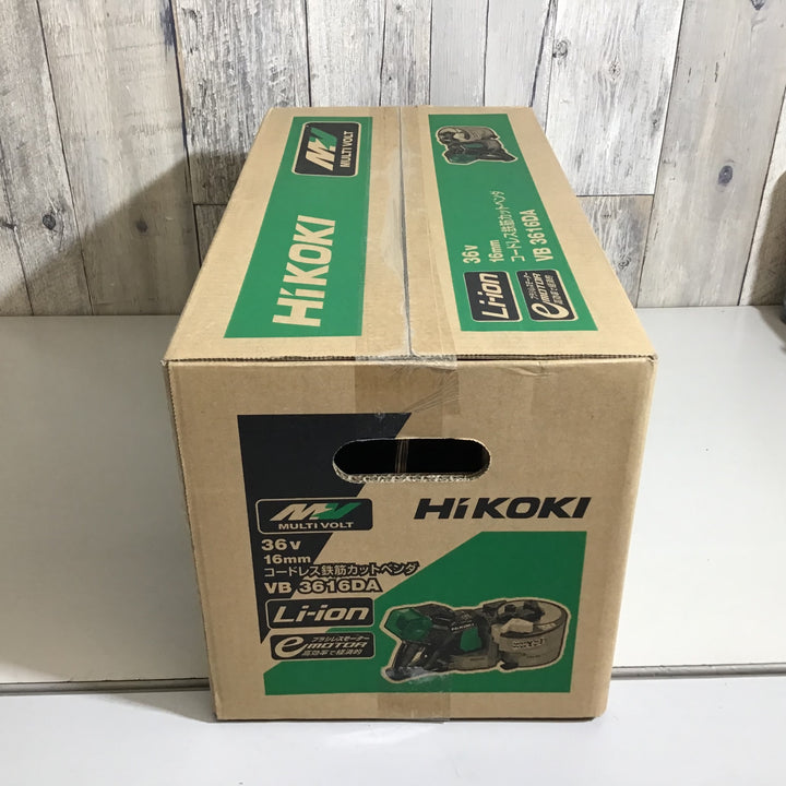 【未使用品】★送料無料★ハイコーキ(HIKOKI ※旧:日立工機) コードレス鉄筋カットベンダ VB3616DA(NN)【戸田店】