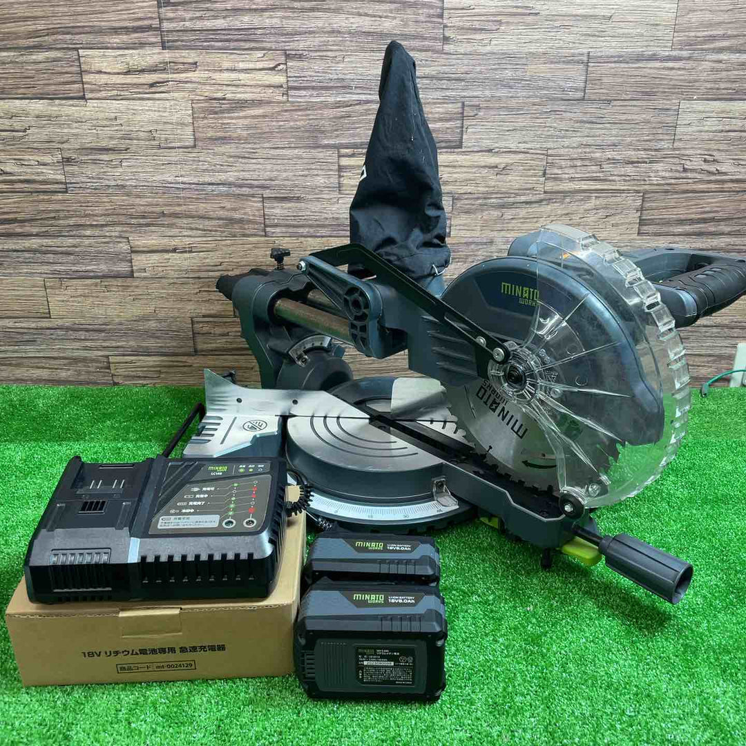 ミナト電機工業 ミナトワークス 充電式卓上スライド丸ノコ TS-1810 バッテリー・充電器付き【桶川店】