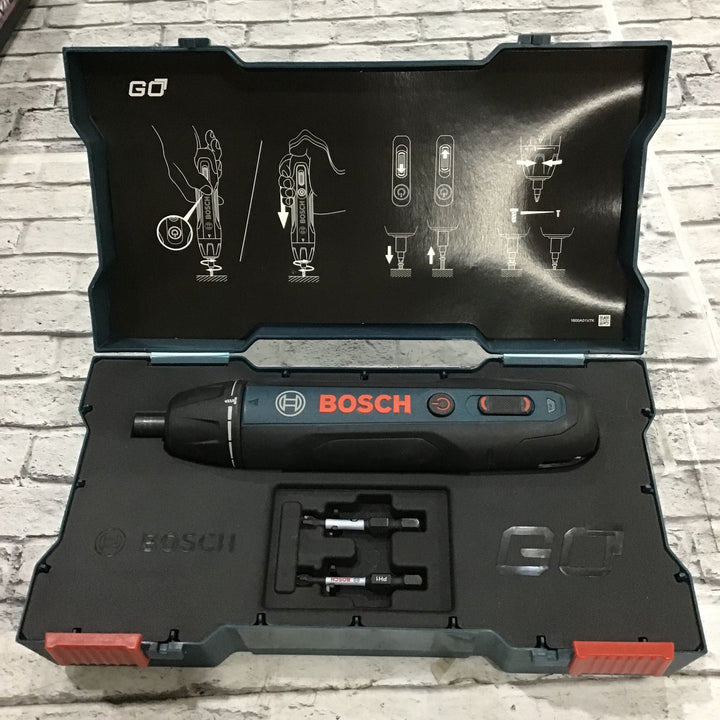 〇ボッシュ(BOSCH) 3.6Vコードレスドライバー (ドライバービット・キャリングケース)Bosch GO【川口店】